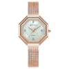 MINI FOCUS MF11 – montre chronographe de luxe pour femmes avec bracelet en acier inoxydable - Bronze