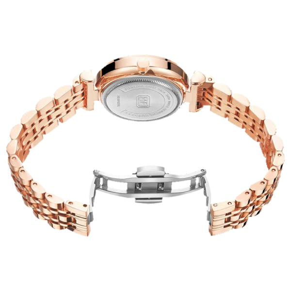 MINI FOCUS MF29 – montre chronographe de luxe pour femmes avec bracelet en acier inoxydable - Bronze – Image 3