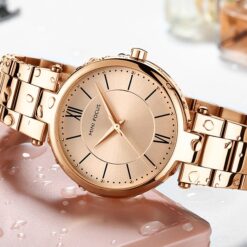 Alternative view of MINI FOCUS MF21 – montre chronographe de luxe pour femmes avec bracelet en acier inoxydable - Bronze