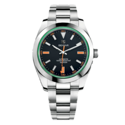 BENYAR BY-5176A Montre Homme Automatique Étanche en Acier Inoxydable - Noir