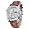 BENYAR BY-5193A Montre Homme Chronographe avec bracelet en cuir - Marron