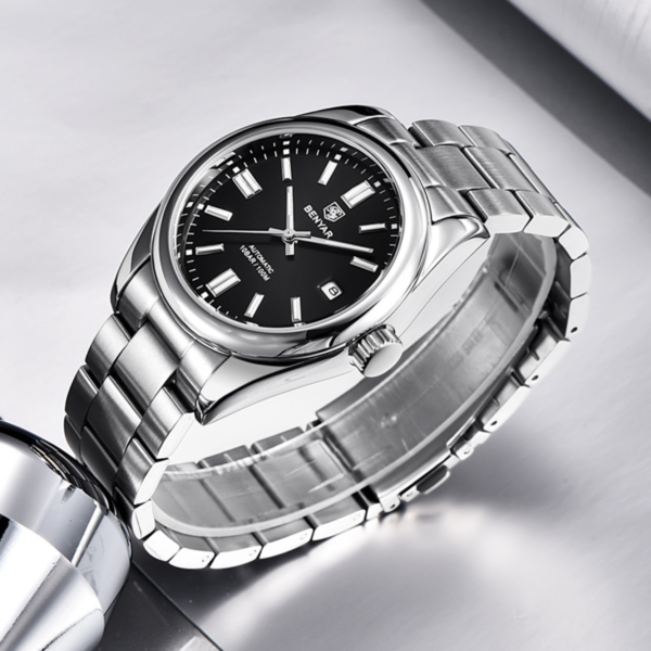 Alternative view of BENYAR BY-5185A Montre Homme Automatique Étanche en Acier Inoxydable - Noir