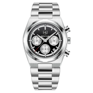 BENYAR BY-5204A Montre Homme Chronographe Étanche en Acier Inoxydable - Noir
