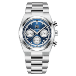 BENYAR BY-5204B Montre Homme Chronographe Étanche en Acier Inoxydable - Bleu