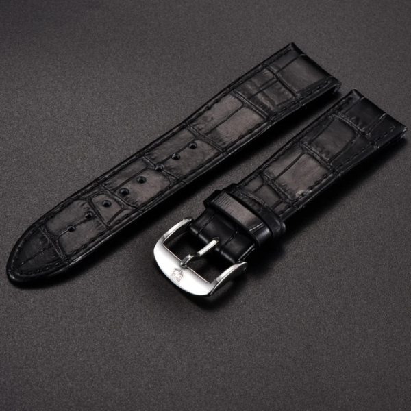 Ceinture Benyar élégante croco - Noire