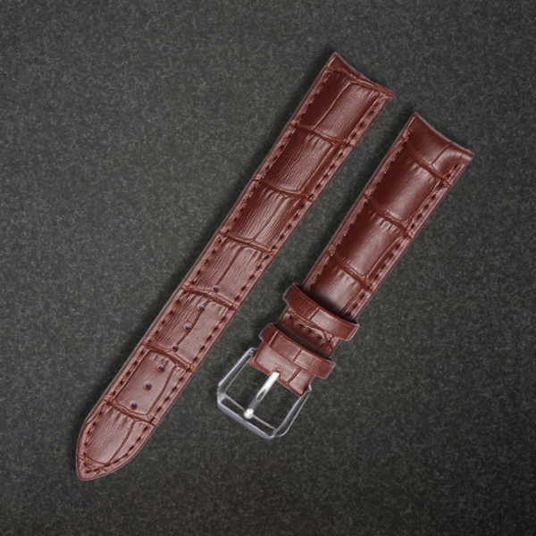 Ceinture Benyar élégante croco - Marron