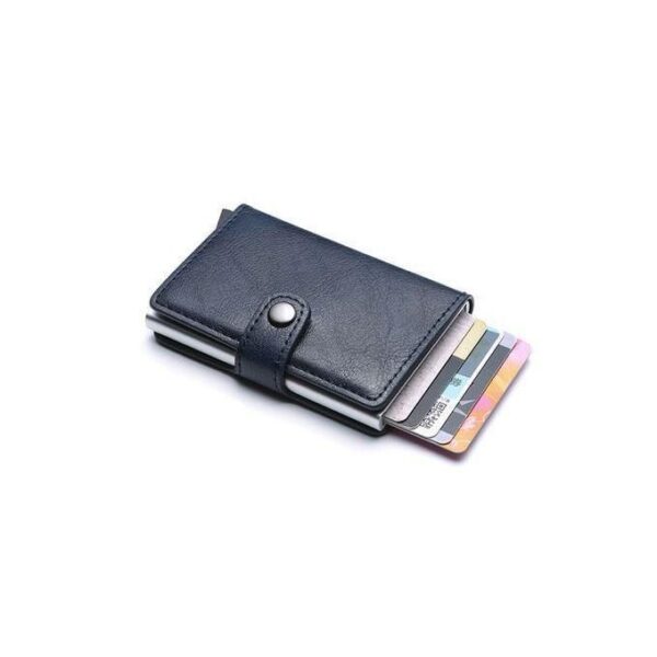 Porte Monnaie RFID Sécurisé - Protection Contre le Vol de Données - Bleu – Image 3