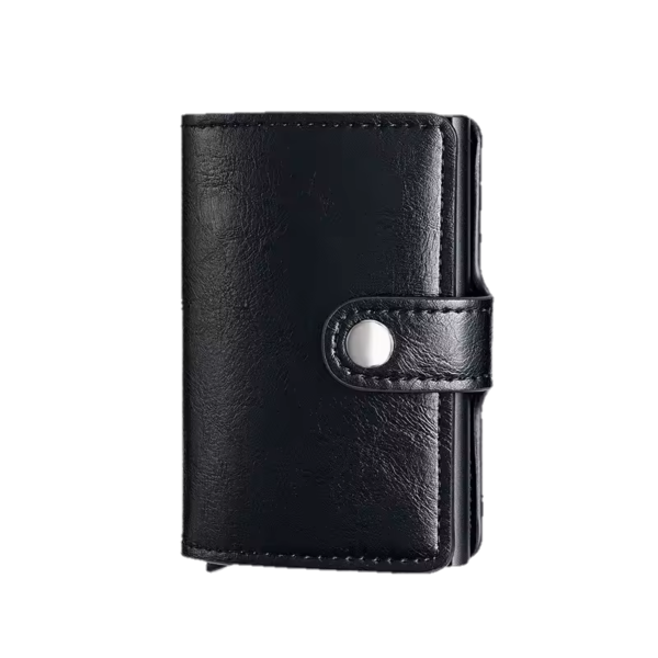 Porte Monnaie RFID Sécurisé - Protection Contre le Vol de Données - Noir