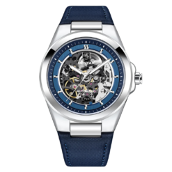 BENYAR BY-5207B Montre Homme Automatique Étanche en Acier Inoxydable - Bleu