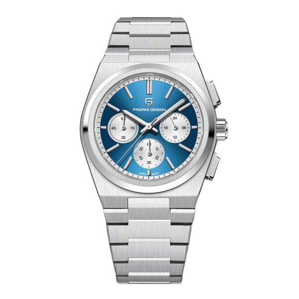 PAGANI DESIGN PD-1761C - Montre Homme Chronographe Étanche en Acier Inoxydable - Bleu