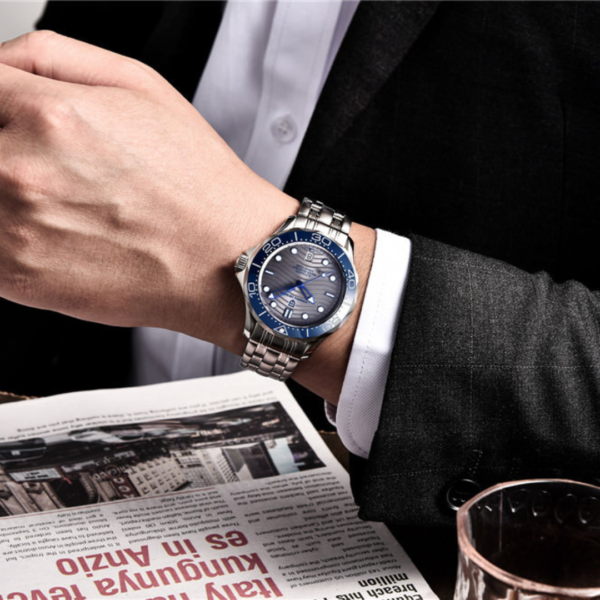 PAGANI DESIGN PD-1685B - Montre Homme Automatique Étanche en Acier Inoxydable - Grise – Image 7