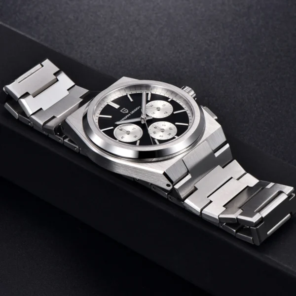 PAGANI DESIGN PD-1761A - Montre Homme Chronographe Étanche en Acier Inoxydable - Noire – Image 2
