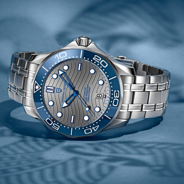 PAGANI DESIGN PD-1685B - Montre Homme Automatique Étanche en Acier Inoxydable - Grise – Image 2