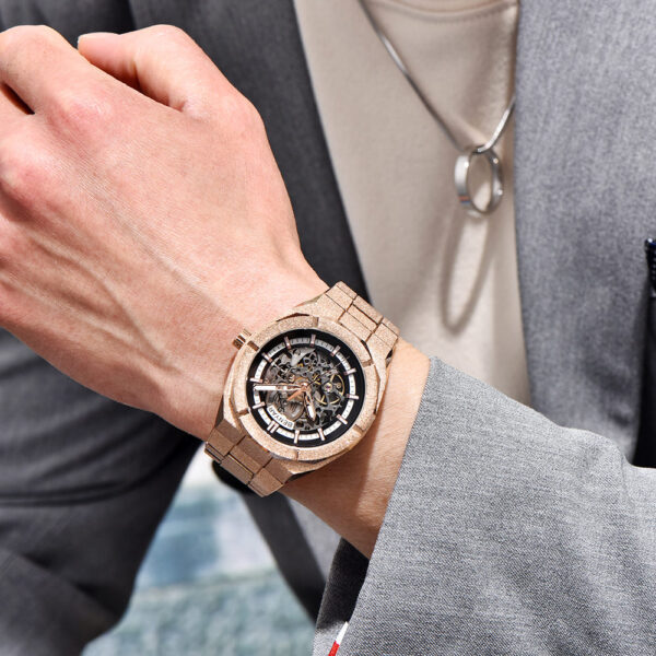 BENYAR BY-5212C Montre Homme Automatique Étanche en Acier Inoxydable - Bronze – Image 6