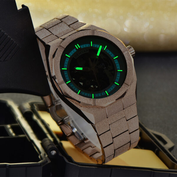 BENYAR BY-5212C Montre Homme Automatique Étanche en Acier Inoxydable - Bronze – Image 5