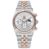 BENYAR BY-5225F Montre Homme Chronographe Étanche en Acier Inoxydable - Blanc & Bronze