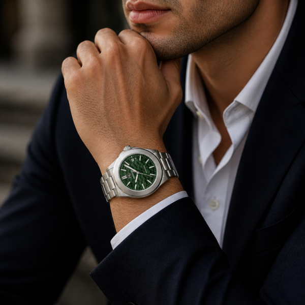 Alternative view of BENYAR BY-5219C Montre Homme Automatique Étanche en Acier Inoxydable - Vert