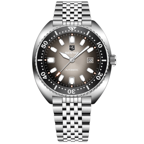 BENYAR BY-5211C Montre Homme Automatique – Bracelet Acier Inoxydable Marron