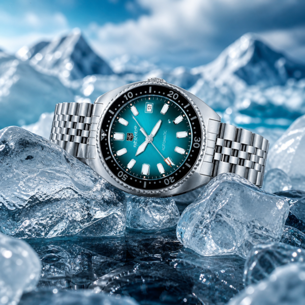 Alternative view of BENYAR BY-5211B Montre Homme Automatique – Bracelet Acier Inoxydable Bleu