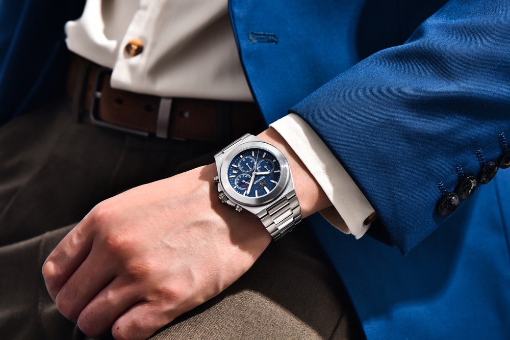 BENYAR BY-5250B Montre Homme Chronographe Étanche en Acier Inoxydable - Bleu – Image 7
