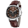 BENYAR BY-5213C Montre Homme Chronographe Marron – Bracelet en Cuir, Style Sport Chic & Étanche