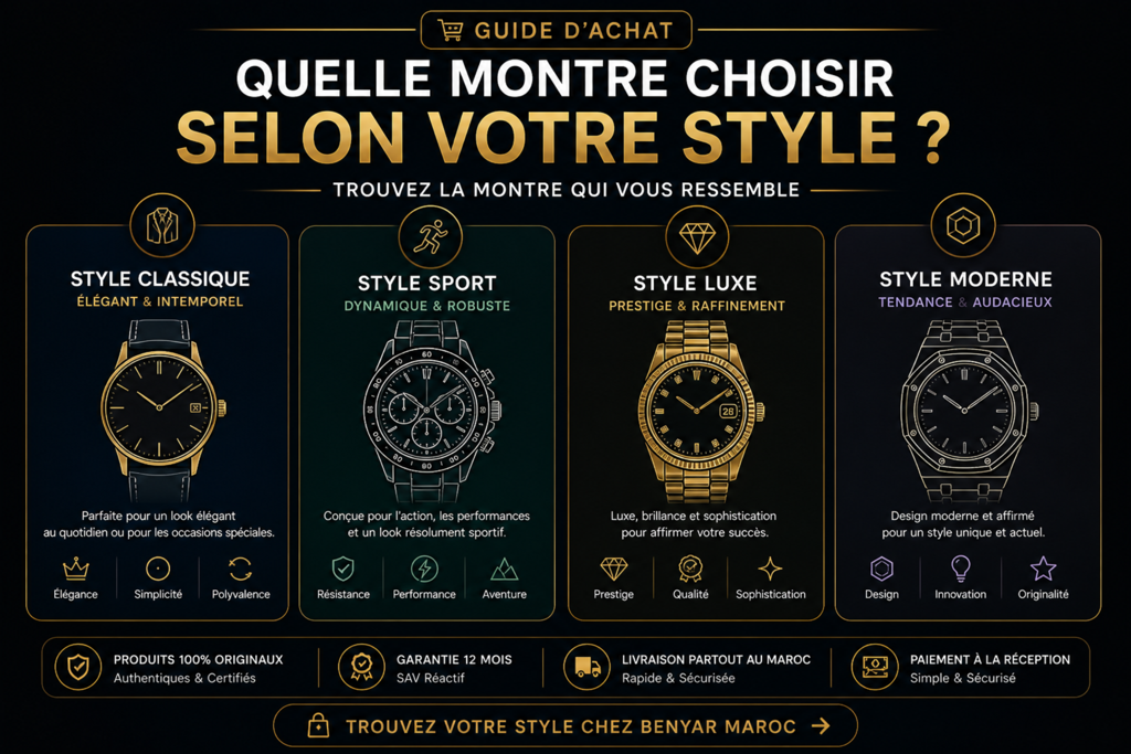 Quelle montre choisir selon votre style ?