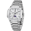 BENYAR BY-5221B Montre Homme Classique Étanche en Acier Inoxydable - Blanc